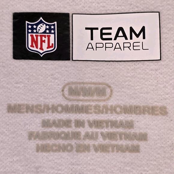 NFL Team Apparel- Los Angeles Rams Men's Medium 1/4 Zip Pullover Blue / White - Picture 3 of 6